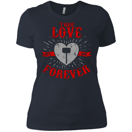 T-Shirts Indigo / X-Small True Love Forever God Thunder Women's Premium T-Shirt