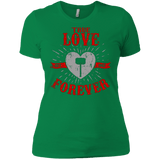 T-Shirts Kelly Green / X-Small True Love Forever God Thunder Women's Premium T-Shirt