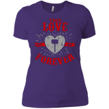 T-Shirts Purple / X-Small True Love Forever God Thunder Women's Premium T-Shirt