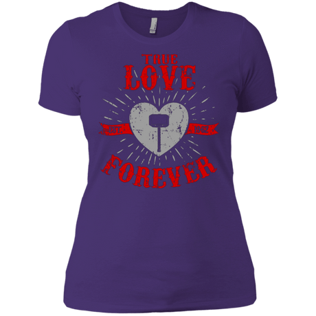 T-Shirts Purple / X-Small True Love Forever God Thunder Women's Premium T-Shirt