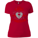 T-Shirts Red / X-Small True Love Forever God Thunder Women's Premium T-Shirt