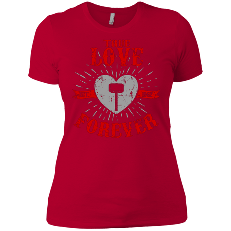 T-Shirts Red / X-Small True Love Forever God Thunder Women's Premium T-Shirt