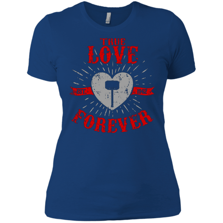T-Shirts Royal / X-Small True Love Forever God Thunder Women's Premium T-Shirt