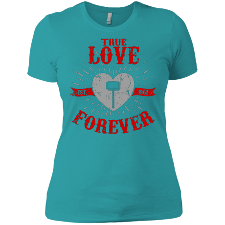 T-Shirts Tahiti Blue / X-Small True Love Forever God Thunder Women's Premium T-Shirt