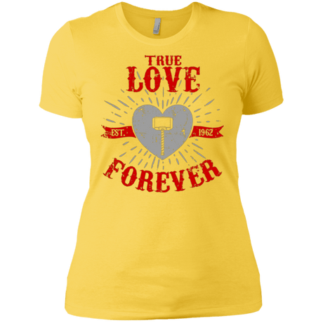 T-Shirts Vibrant Yellow / X-Small True Love Forever God Thunder Women's Premium T-Shirt