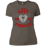 T-Shirts Warm Grey / X-Small True Love Forever God Thunder Women's Premium T-Shirt
