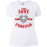 T-Shirts White / X-Small True Love Forever God Thunder Women's Premium T-Shirt