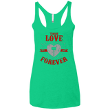 T-Shirts Envy / X-Small True Love Forever God Thunder Women's Triblend Racerback Tank