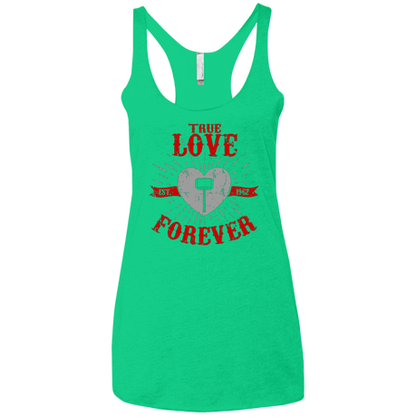 T-Shirts Envy / X-Small True Love Forever God Thunder Women's Triblend Racerback Tank