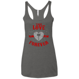 T-Shirts Premium Heather / X-Small True Love Forever God Thunder Women's Triblend Racerback Tank