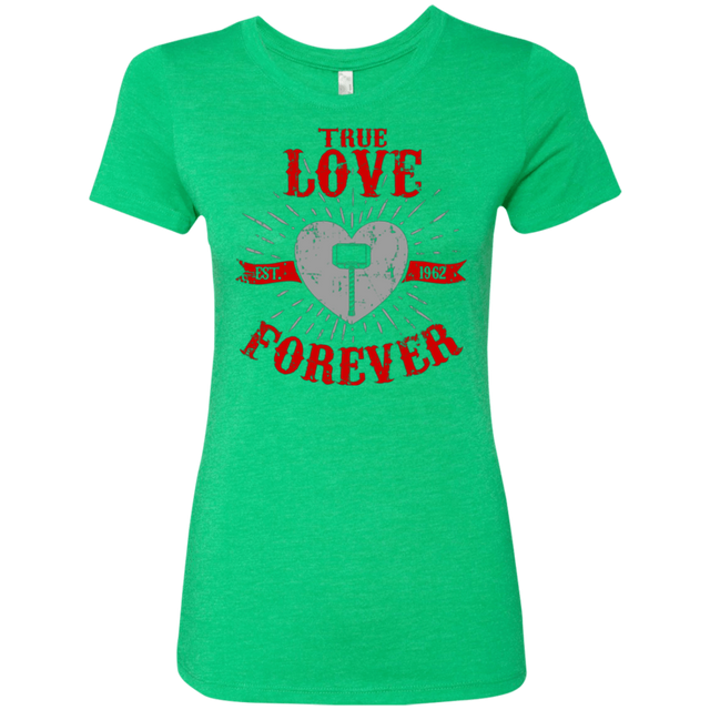 T-Shirts Envy / Small True Love Forever God Thunder Women's Triblend T-Shirt