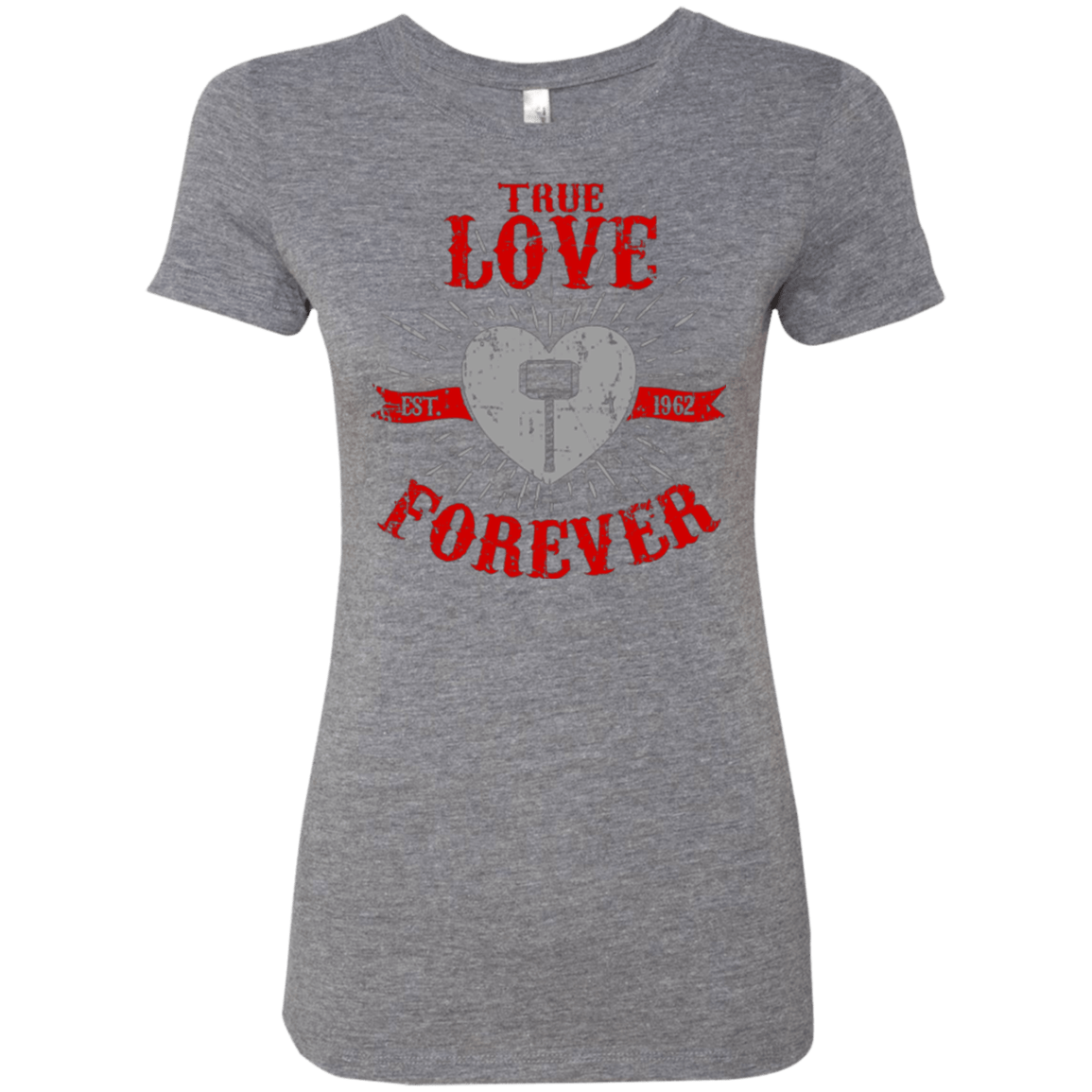 T-Shirts Premium Heather / Small True Love Forever God Thunder Women's Triblend T-Shirt