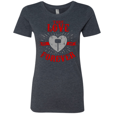 T-Shirts Vintage Navy / Small True Love Forever God Thunder Women's Triblend T-Shirt