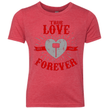 T-Shirts Vintage Red / YXS True Love Forever God Thunder Youth Triblend T-Shirt