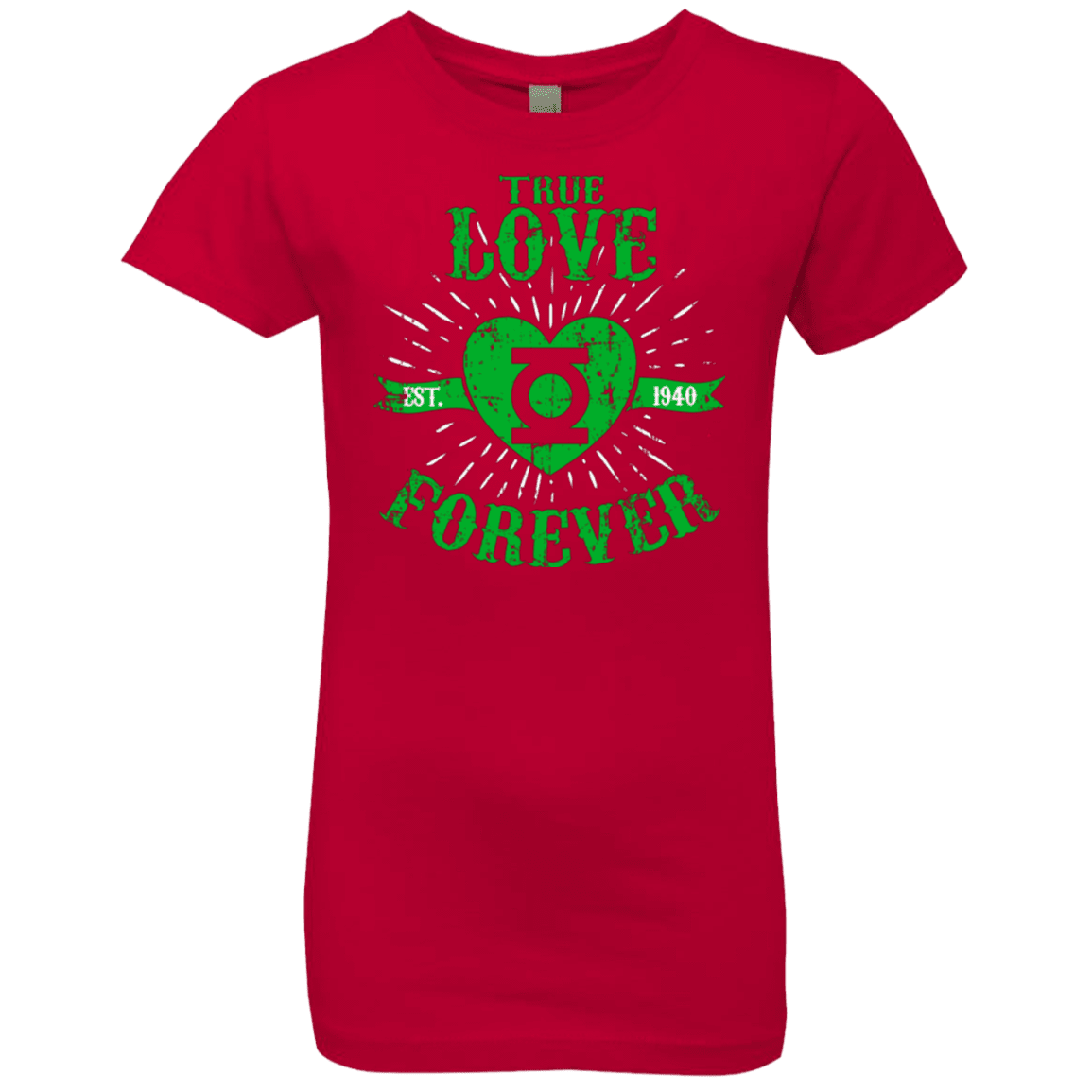 T-Shirts Red / YXS True Love Forever Lantern Girls Premium T-Shirt