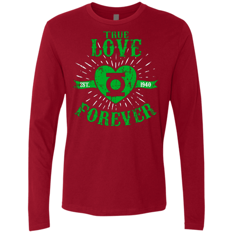 T-Shirts Cardinal / Small True Love Forever Lantern Men's Premium Long Sleeve