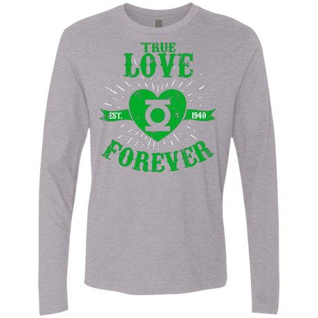 T-Shirts Heather Grey / Small True Love Forever Lantern Men's Premium Long Sleeve