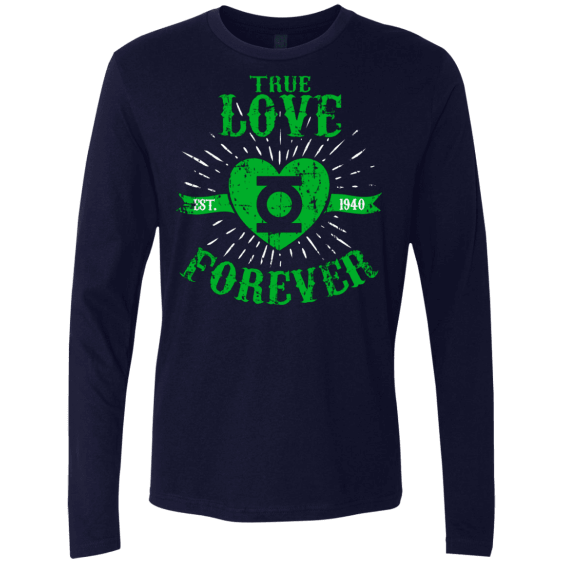 T-Shirts Midnight Navy / Small True Love Forever Lantern Men's Premium Long Sleeve