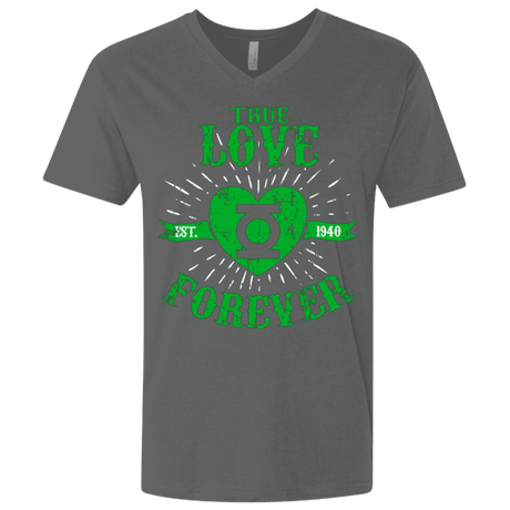 T-Shirts Heavy Metal / X-Small True Love Forever Lantern Men's Premium V-Neck