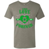 T-Shirts Venetian Grey / Small True Love Forever Lantern Men's Triblend T-Shirt