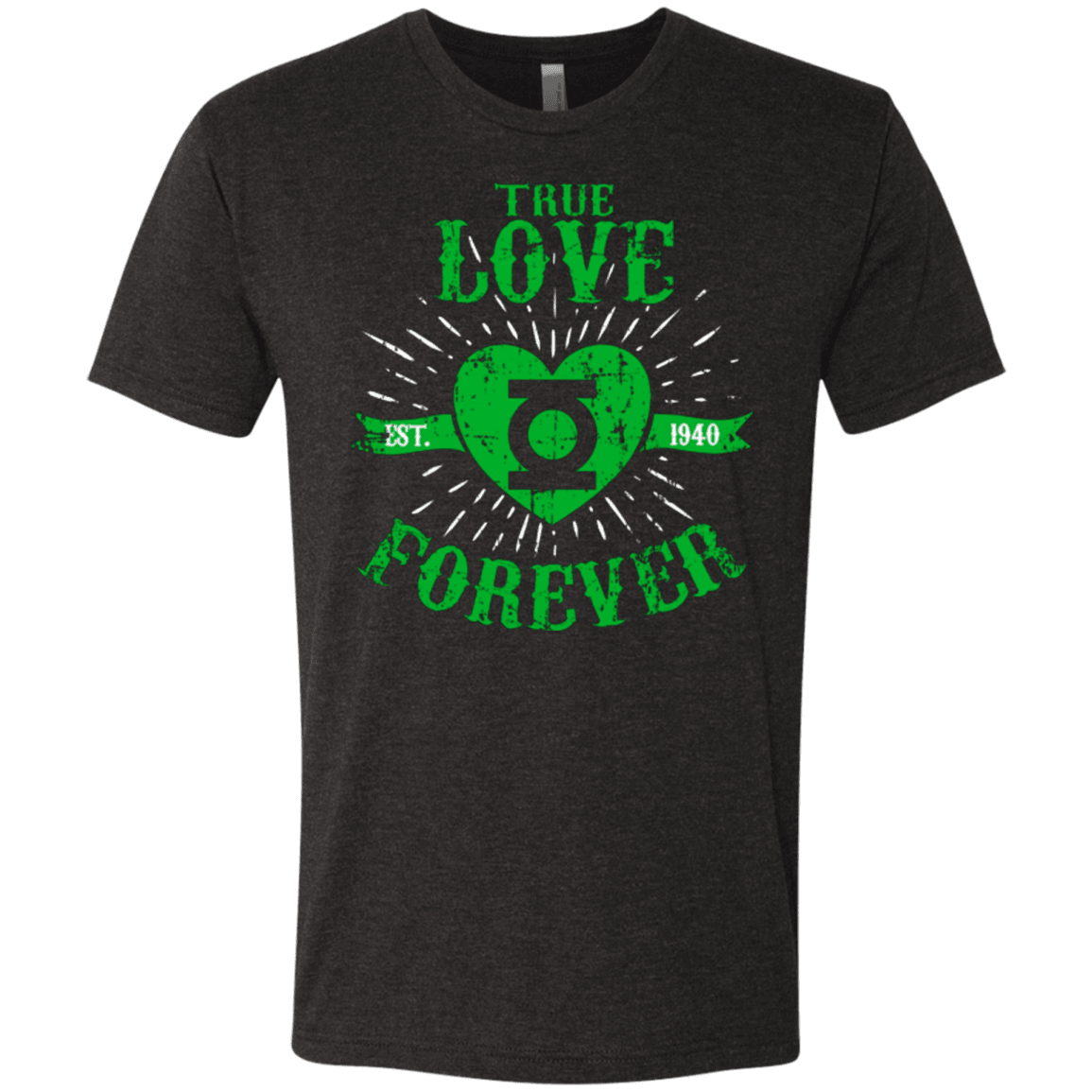 T-Shirts Vintage Black / Small True Love Forever Lantern Men's Triblend T-Shirt