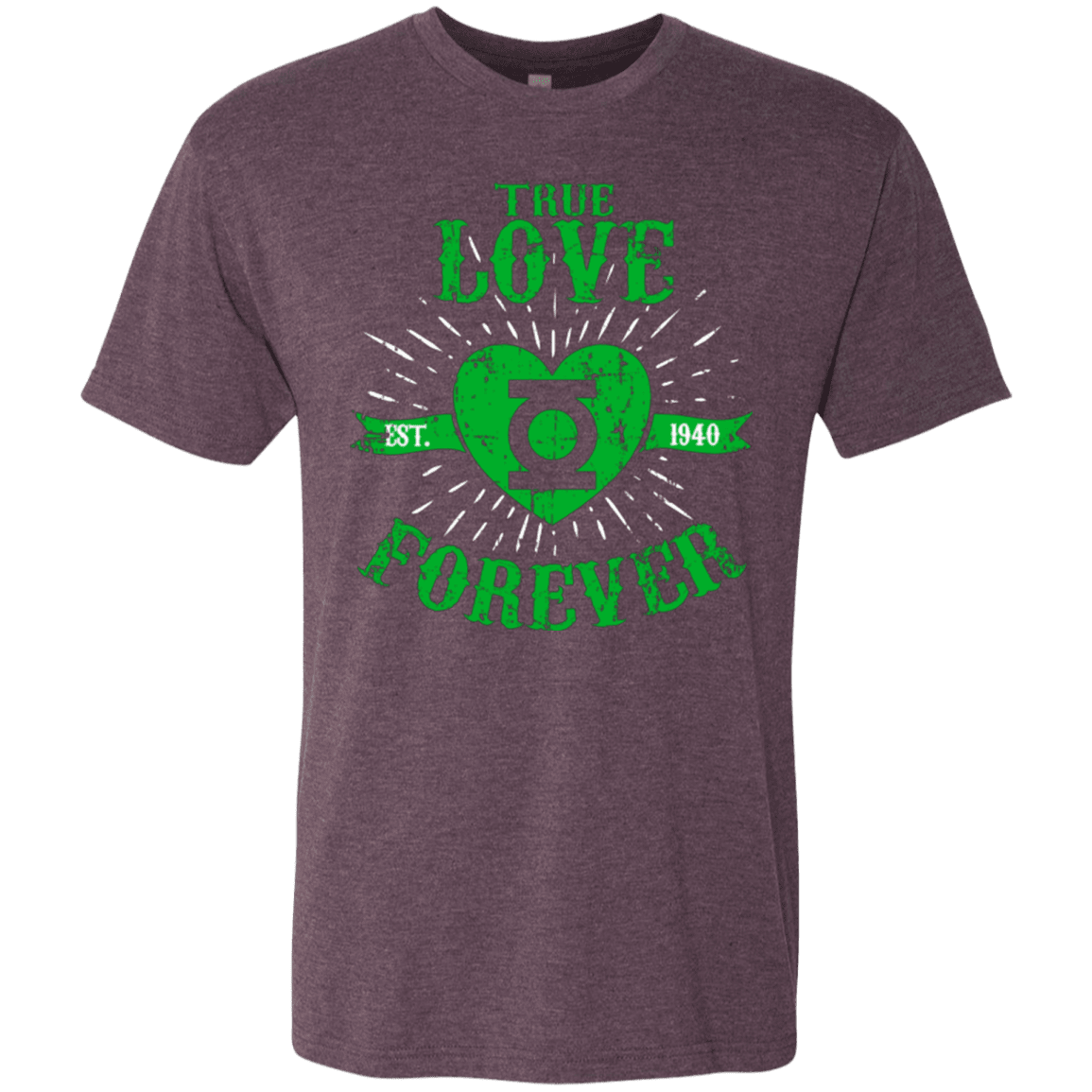 T-Shirts Vintage Purple / Small True Love Forever Lantern Men's Triblend T-Shirt