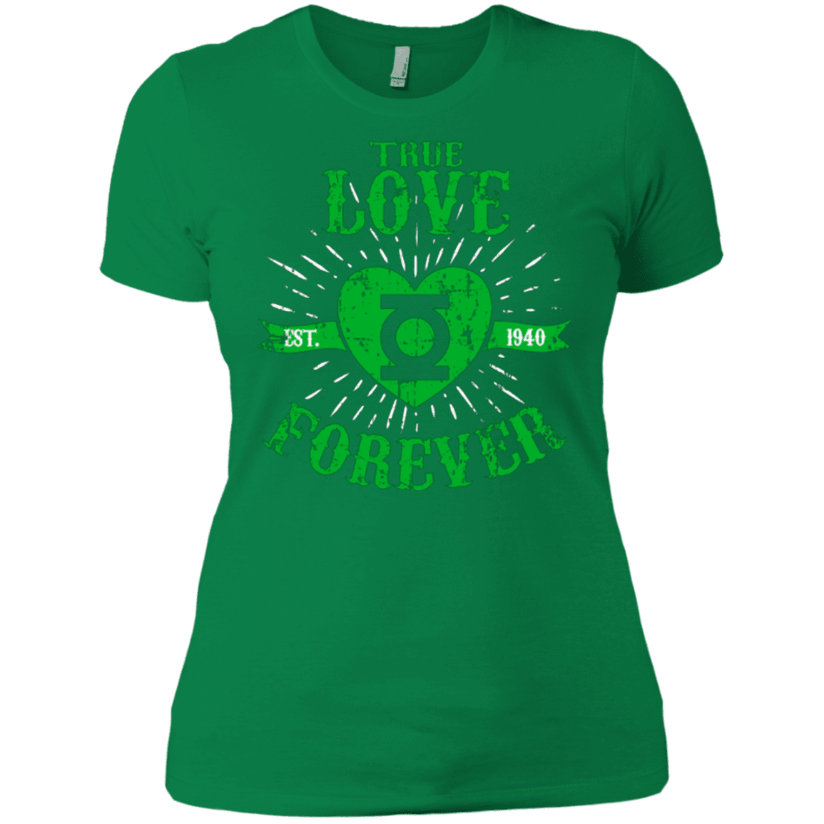 T-Shirts Kelly Green / X-Small True Love Forever Lantern Women's Premium T-Shirt