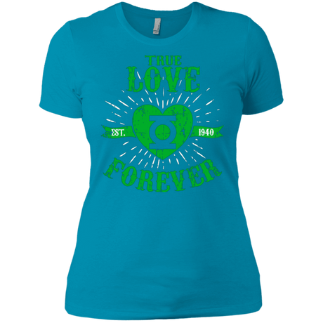 T-Shirts Turquoise / X-Small True Love Forever Lantern Women's Premium T-Shirt