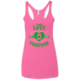 T-Shirts Vintage Pink / X-Small True Love Forever Lantern Women's Triblend Racerback Tank