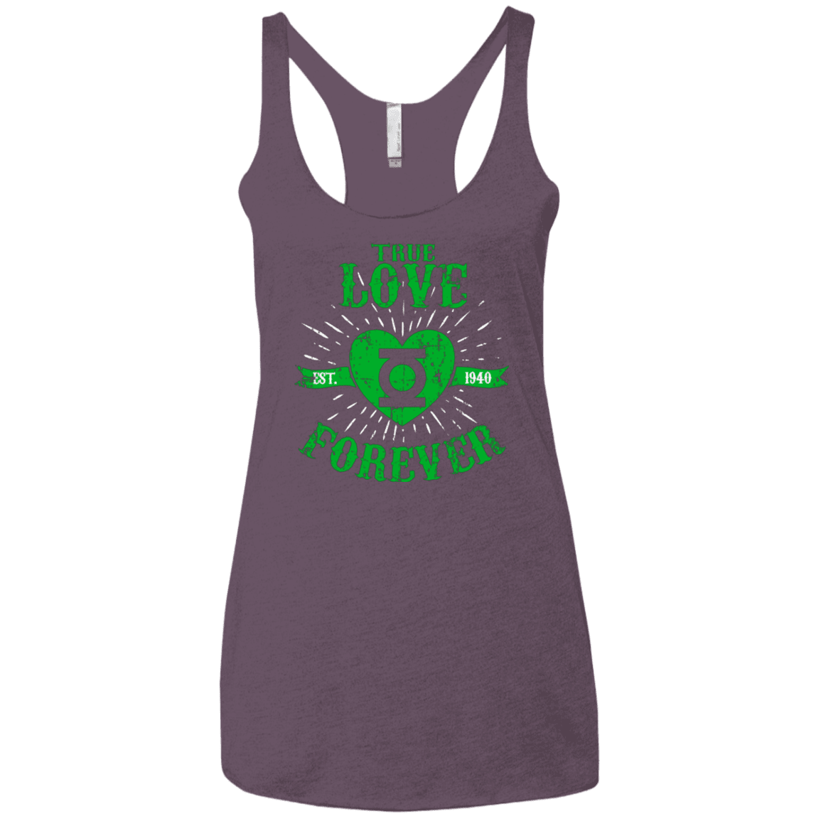 T-Shirts Vintage Purple / X-Small True Love Forever Lantern Women's Triblend Racerback Tank