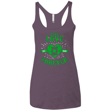 T-Shirts Vintage Purple / X-Small True Love Forever Lantern Women's Triblend Racerback Tank