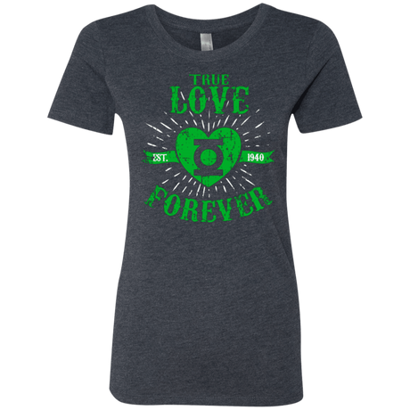 T-Shirts Vintage Navy / Small True Love Forever Lantern Women's Triblend T-Shirt