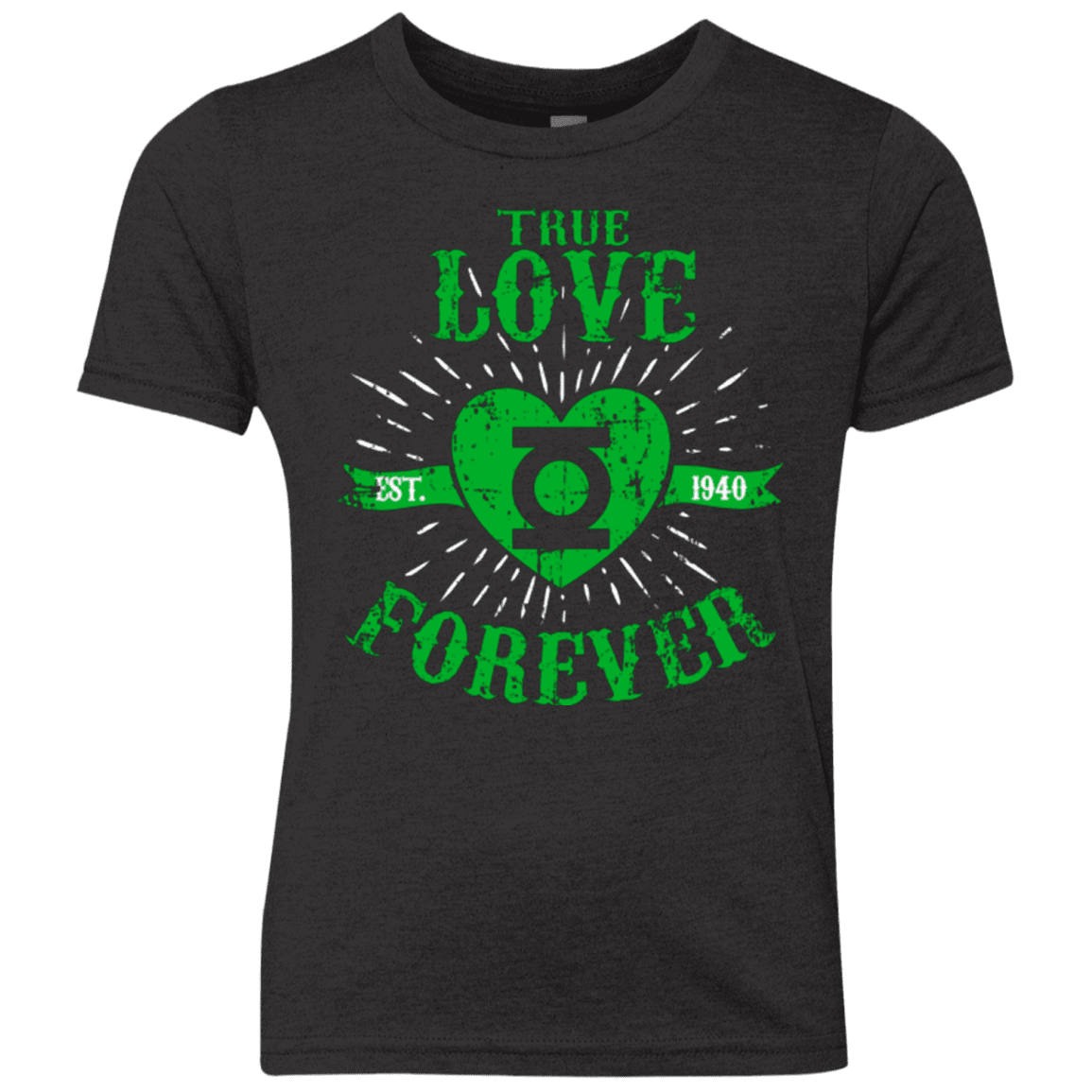 T-Shirts Vintage Black / YXS True Love Forever Lantern Youth Triblend T-Shirt