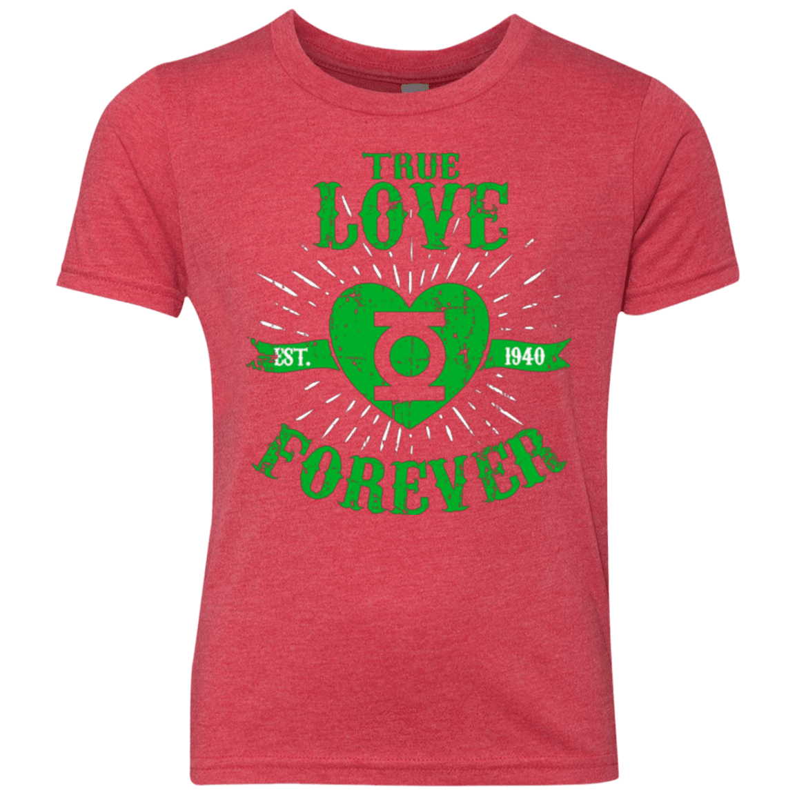 T-Shirts Vintage Red / YXS True Love Forever Lantern Youth Triblend T-Shirt