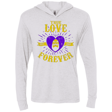 T-Shirts Heather White / X-Small True Love Forever Masters Triblend Long Sleeve Hoodie Tee