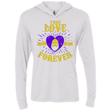T-Shirts Heather White / X-Small True Love Forever Masters Triblend Long Sleeve Hoodie Tee