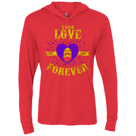 T-Shirts Vintage Red / X-Small True Love Forever Masters Triblend Long Sleeve Hoodie Tee