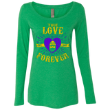 T-Shirts Envy / Small True Love Forever Masters Women's Triblend Long Sleeve Shirt