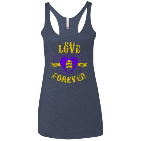 T-Shirts Vintage Navy / X-Small True Love Forever Masters Women's Triblend Racerback Tank