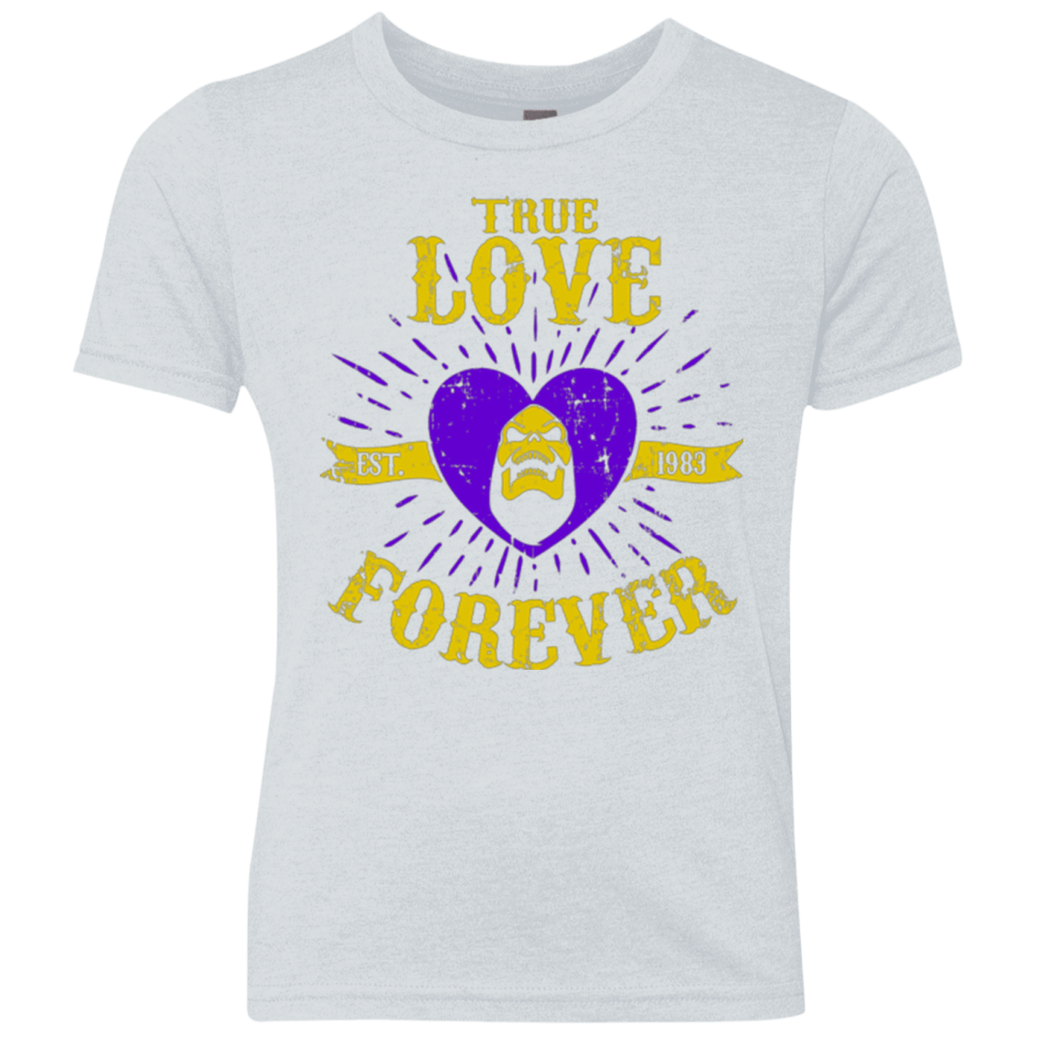 T-Shirts Heather White / YXS True Love Forever Masters Youth Triblend T-Shirt