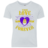T-Shirts Heather White / YXS True Love Forever Masters Youth Triblend T-Shirt