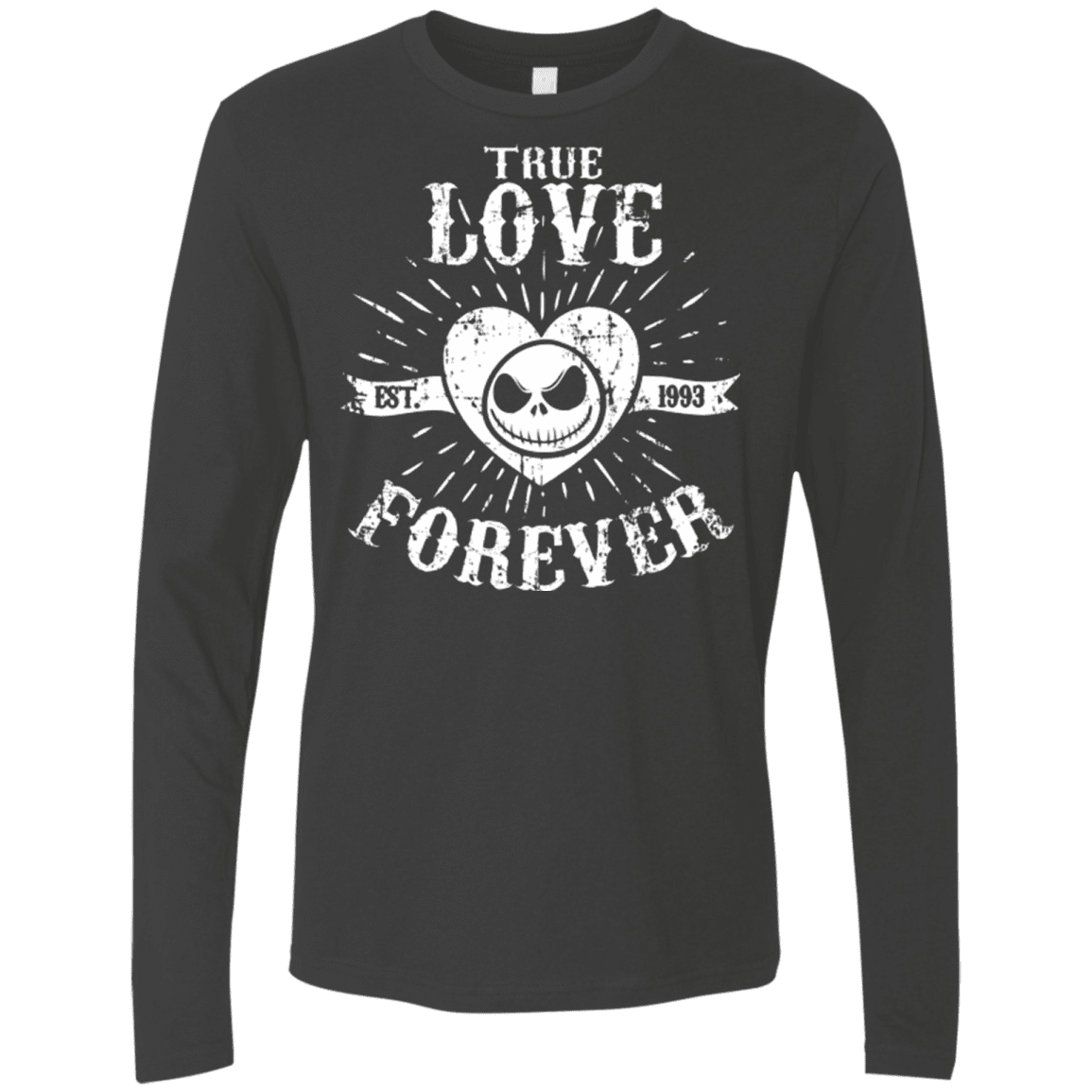 T-Shirts Heavy Metal / Small True Love Forever Nightmare Men's Premium Long Sleeve