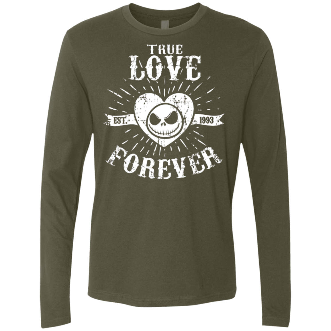 T-Shirts Military Green / Small True Love Forever Nightmare Men's Premium Long Sleeve