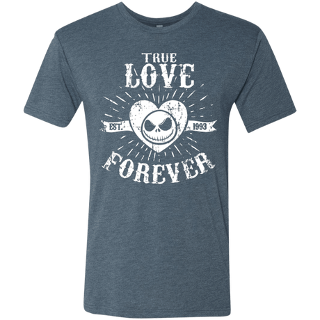 T-Shirts Indigo / Small True Love Forever Nightmare Men's Triblend T-Shirt