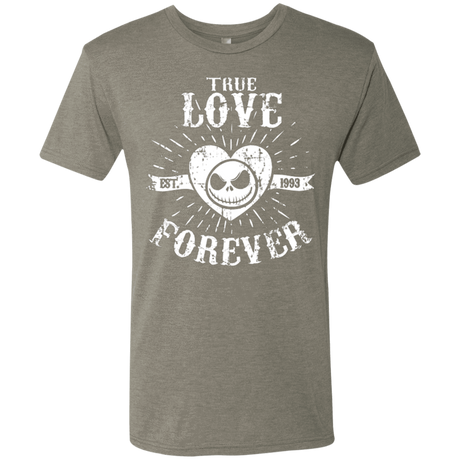 T-Shirts Venetian Grey / Small True Love Forever Nightmare Men's Triblend T-Shirt