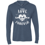T-Shirts Indigo / X-Small True Love Forever Nightmare Triblend Long Sleeve Hoodie Tee