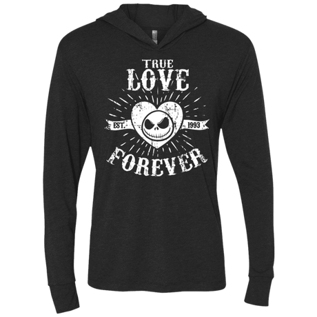 T-Shirts Vintage Black / X-Small True Love Forever Nightmare Triblend Long Sleeve Hoodie Tee