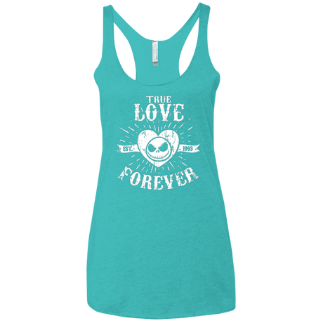 T-Shirts Tahiti Blue / X-Small True Love Forever Nightmare Women's Triblend Racerback Tank