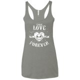 T-Shirts Venetian Grey / X-Small True Love Forever Nightmare Women's Triblend Racerback Tank