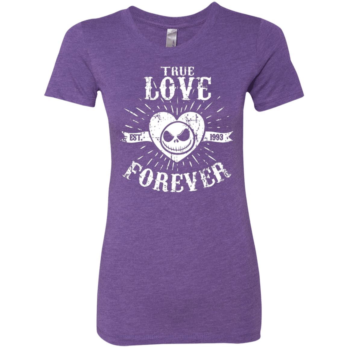 T-Shirts Purple Rush / Small True Love Forever Nightmare Women's Triblend T-Shirt